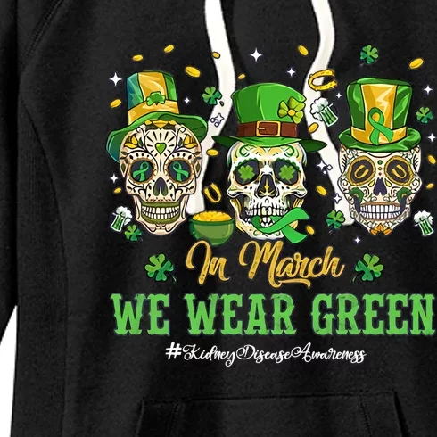 In March We Wear Green Women's Fleece Hoodie