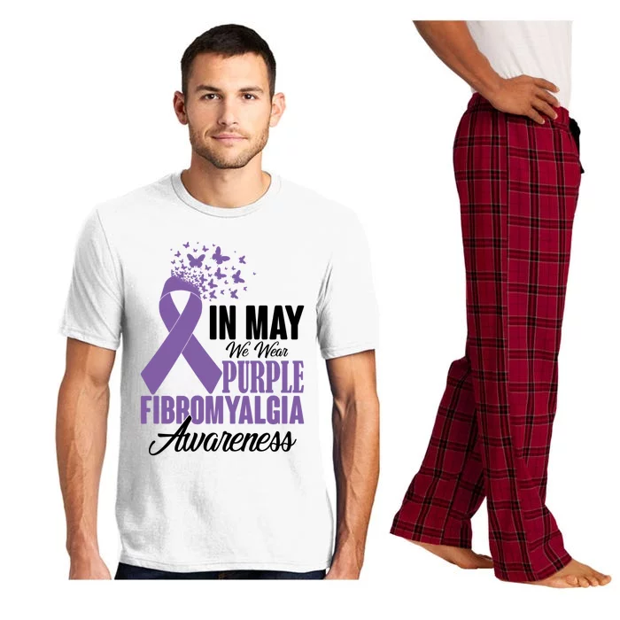 In May We Wear Purple Fibromyalgia Awareness Month Warrior Funny Gift Pajama Set