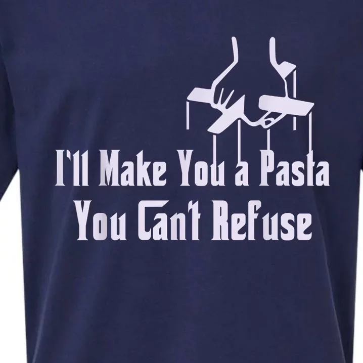 Ill Make You A Pasta You Cant Refuse Funny Sueded Cloud Jersey T-Shirt