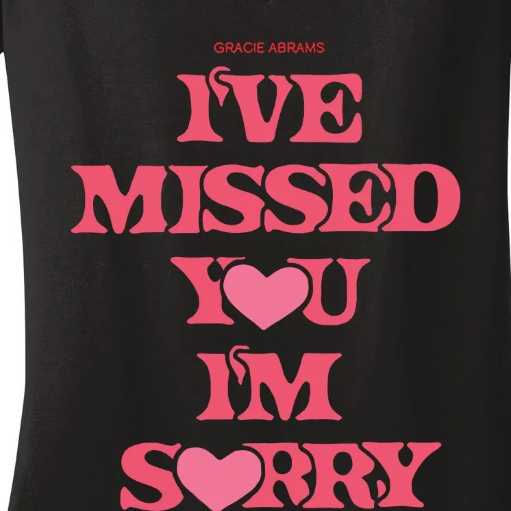 I’Ve Missed You I’M Sorry Gracie Abrams Women's V-Neck T-Shirt