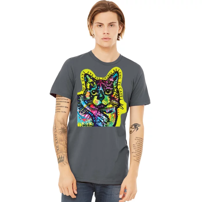 In A Cats Eye Colorful Premium T-Shirt