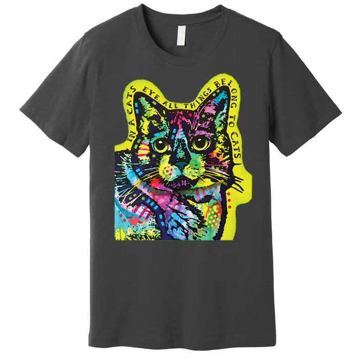 In A Cats Eye Colorful Premium T-Shirt