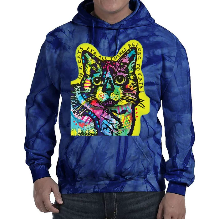 In A Cats Eye Colorful Tie Dye Hoodie