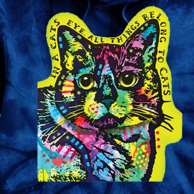 In A Cats Eye Colorful Tie Dye Hoodie