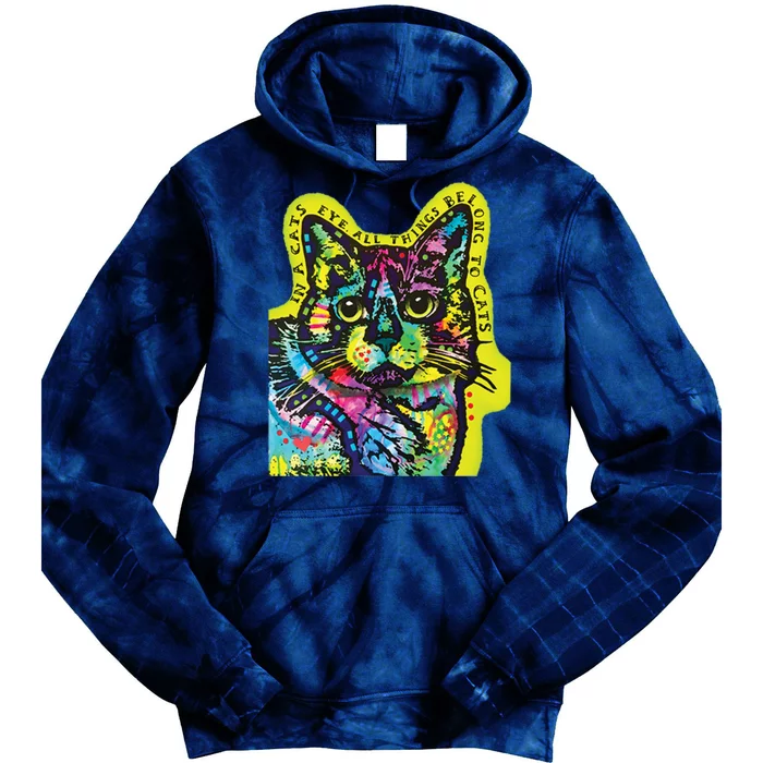 In A Cats Eye Colorful Tie Dye Hoodie