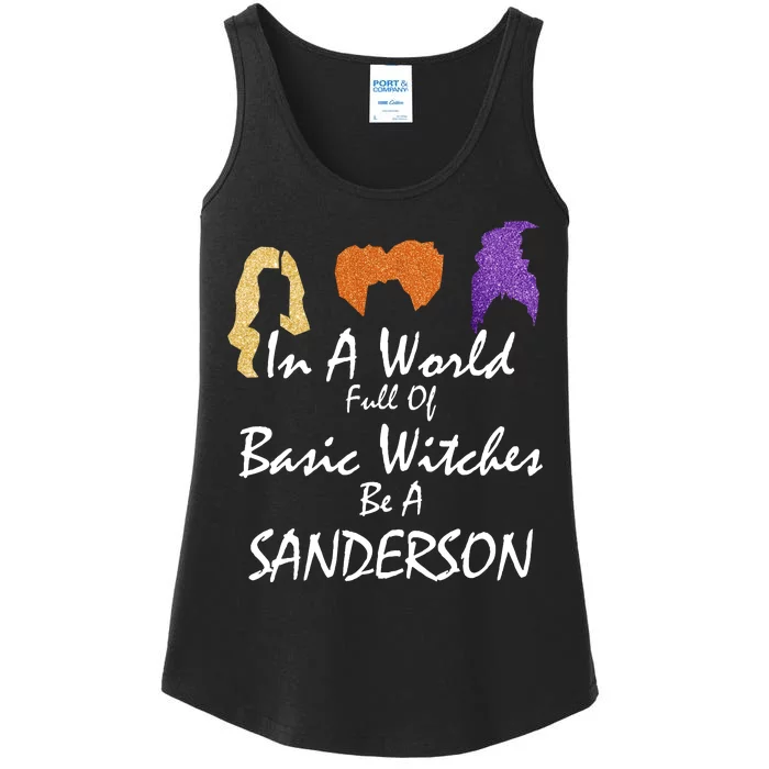 In A World Full Of Basic Witches Be A Sanderson Ladies Essential Tank