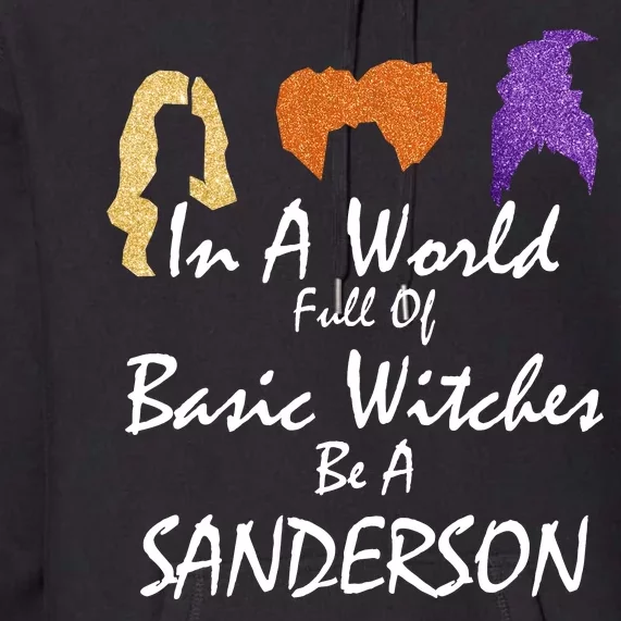 In A World Full Of Basic Witches Be A Sanderson Premium Hoodie