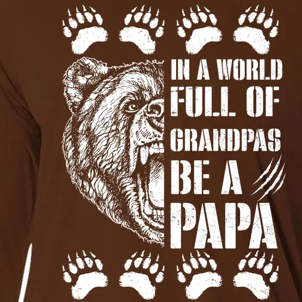 In A World Full Of Grandpas Be A Papa Bear Cooling Performance Long Sleeve Crew