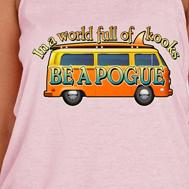 In A World Full of Kooks Be A Pogue Women's Knotted Racerback Tank