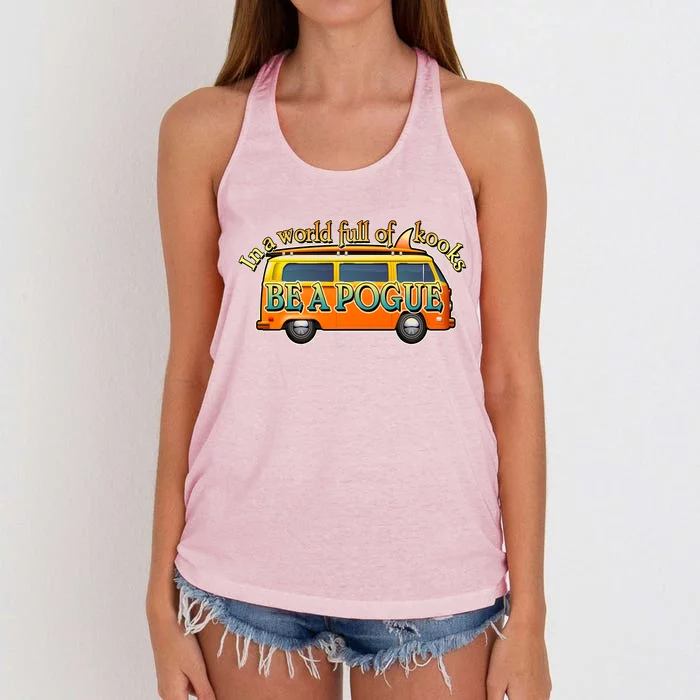 In A World Full of Kooks Be A Pogue Women's Knotted Racerback Tank