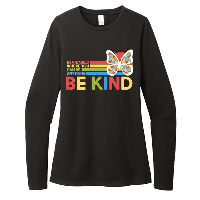 In A World Where You Can Be Anything Be Kind Autism Awareness Womens CVC Long Sleeve Shirt