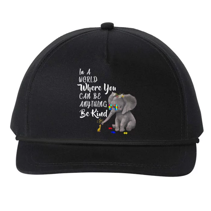 In A World Where You Can Be Kind Snapback Five-Panel Rope Hat