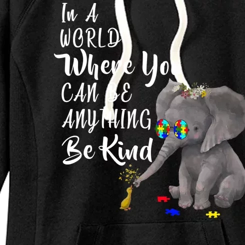 In A World Where You Can Be Kind Women's Fleece Hoodie