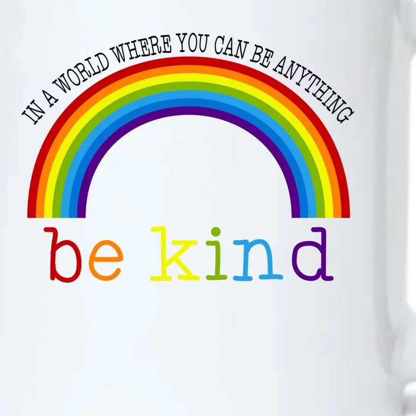 In A World Where You Can Be Kind LGBT Supporter Black Color Changing Mug