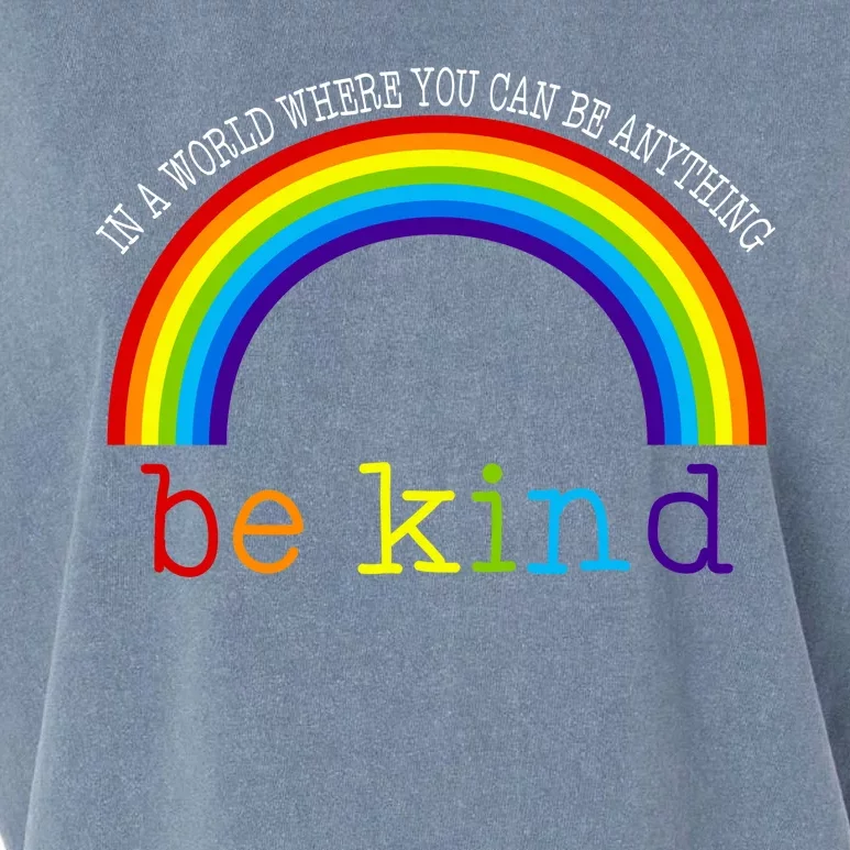 In A World Where You Can Be Kind LGBT Supporter Garment-Dyed Women's Muscle Tee