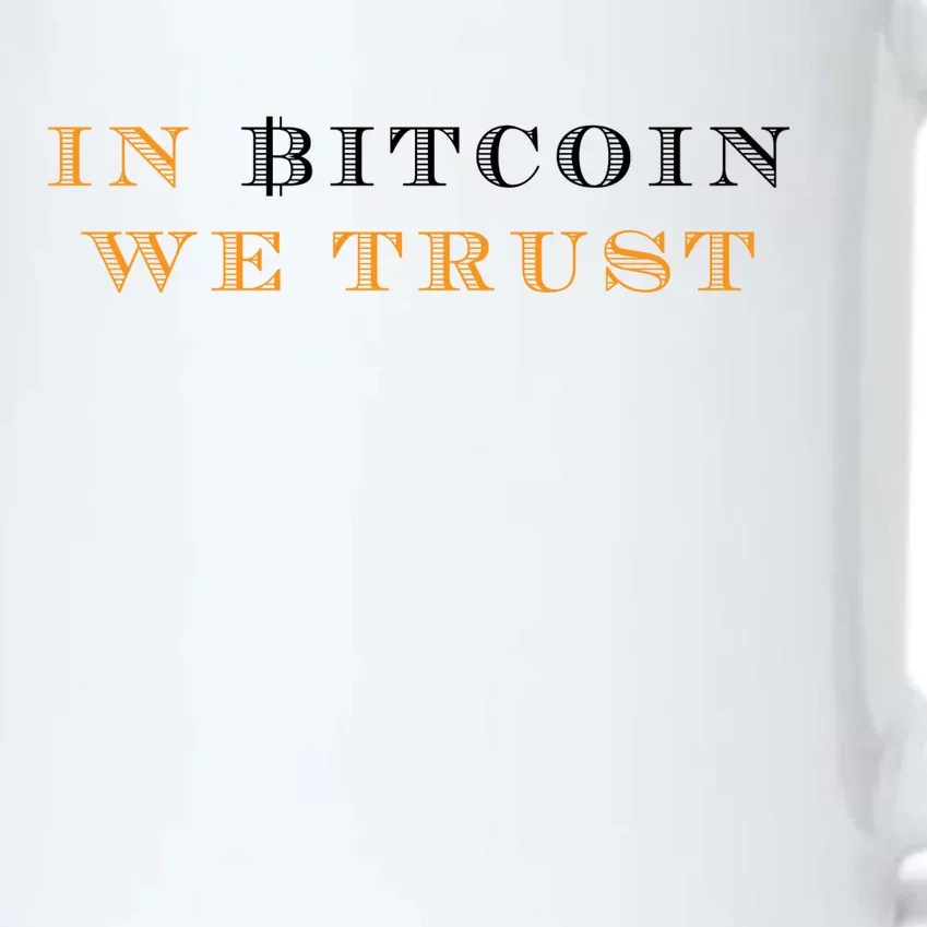 In Bitcoin We Trust Black Color Changing Mug