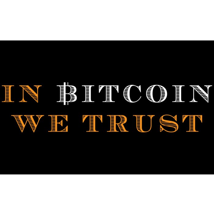 In Bitcoin We Trust Bumper Sticker