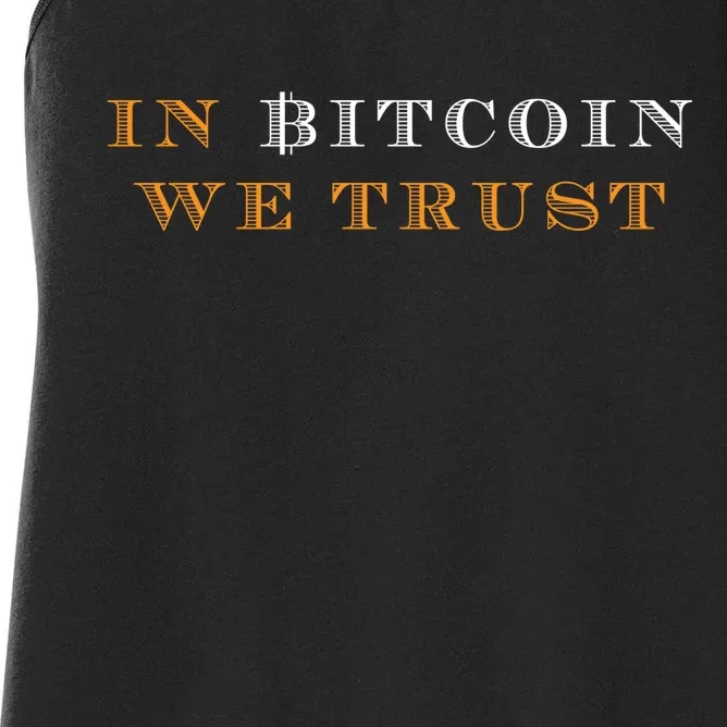 In Bitcoin We Trust Women's Racerback Tank