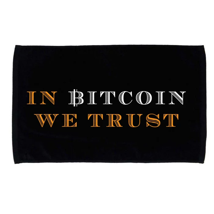 In Bitcoin We Trust Microfiber Hand Towel