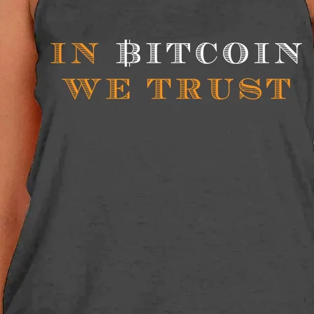 In Bitcoin We Trust Women's Knotted Racerback Tank