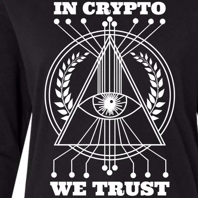 In Crypto We Trust Womens Cotton Relaxed Long Sleeve T-Shirt