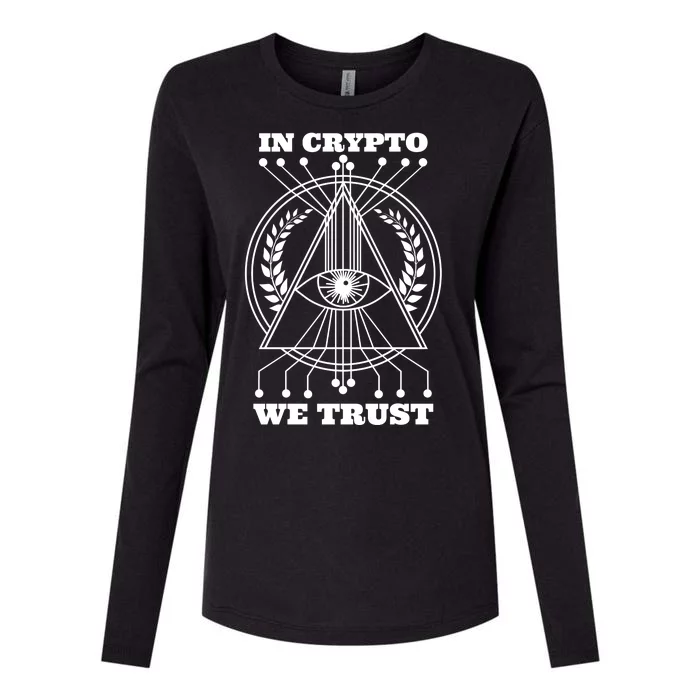 In Crypto We Trust Womens Cotton Relaxed Long Sleeve T-Shirt