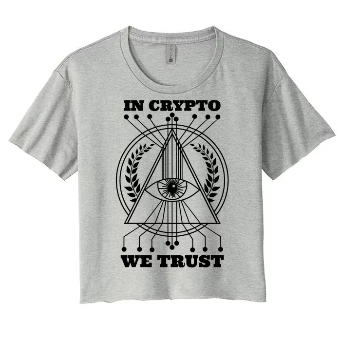 In Crypto We Trust Women's Crop Top Tee