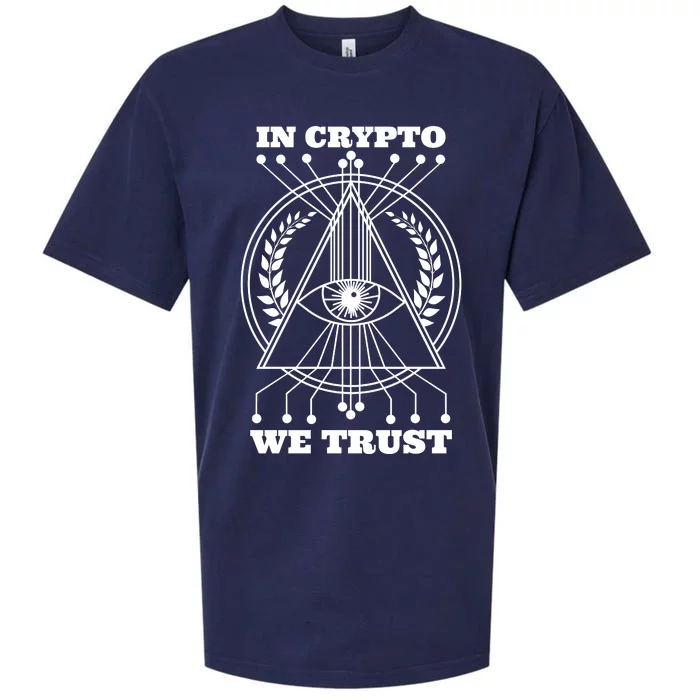 In Crypto We Trust Sueded Cloud Jersey T-Shirt