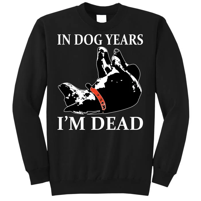 In Dog Years I'm Dead Funny Birthday Tall Sweatshirt