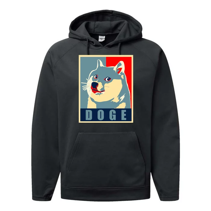 In Dogecoin We Trust Doge Crypto Performance Fleece Hoodie