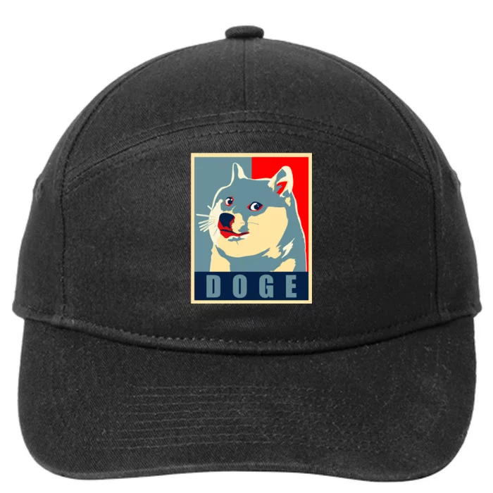 In Dogecoin We Trust Doge Crypto 7-Panel Snapback Hat