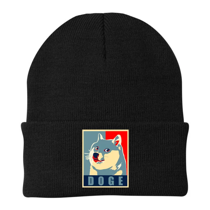 In Dogecoin We Trust Doge Crypto Knit Cap Winter Beanie