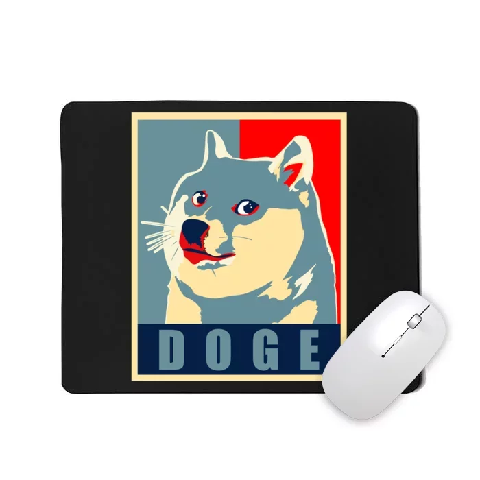 In Dogecoin We Trust Doge Crypto Mousepad