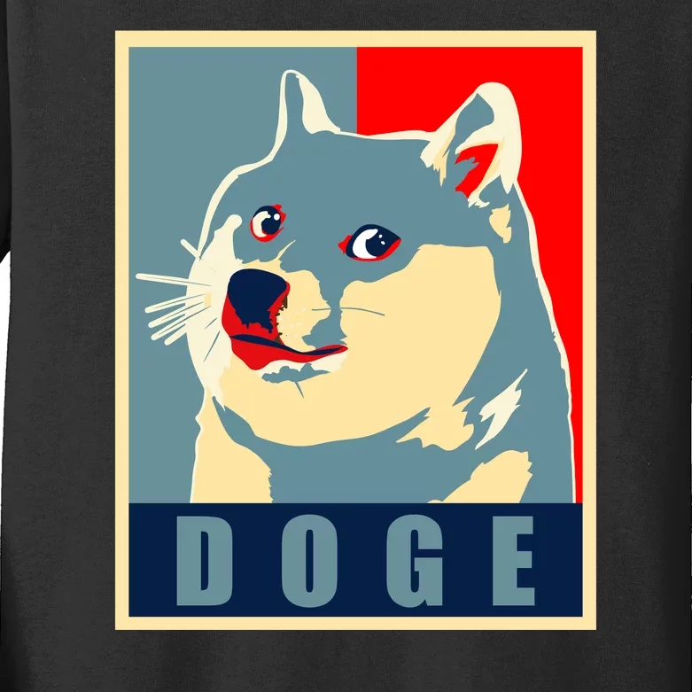 In Dogecoin We Trust Doge Crypto Kids Long Sleeve Shirt