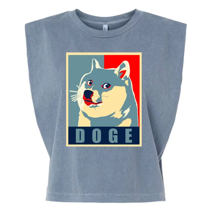 In Dogecoin We Trust Doge Crypto Garment-Dyed Women's Muscle Tee