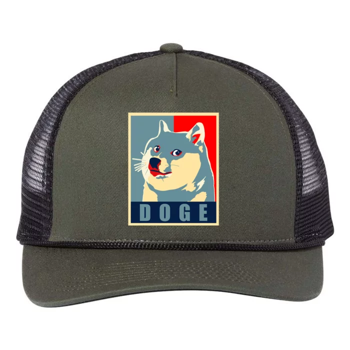 In Dogecoin We Trust Doge Crypto Retro Rope Trucker Hat Cap