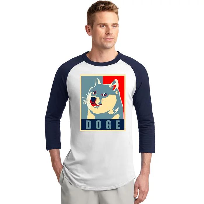 In Dogecoin We Trust Doge Crypto Baseball Sleeve Shirt