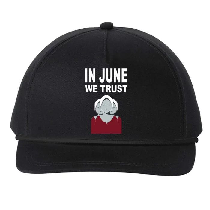 In June We Trust Snapback Five-Panel Rope Hat