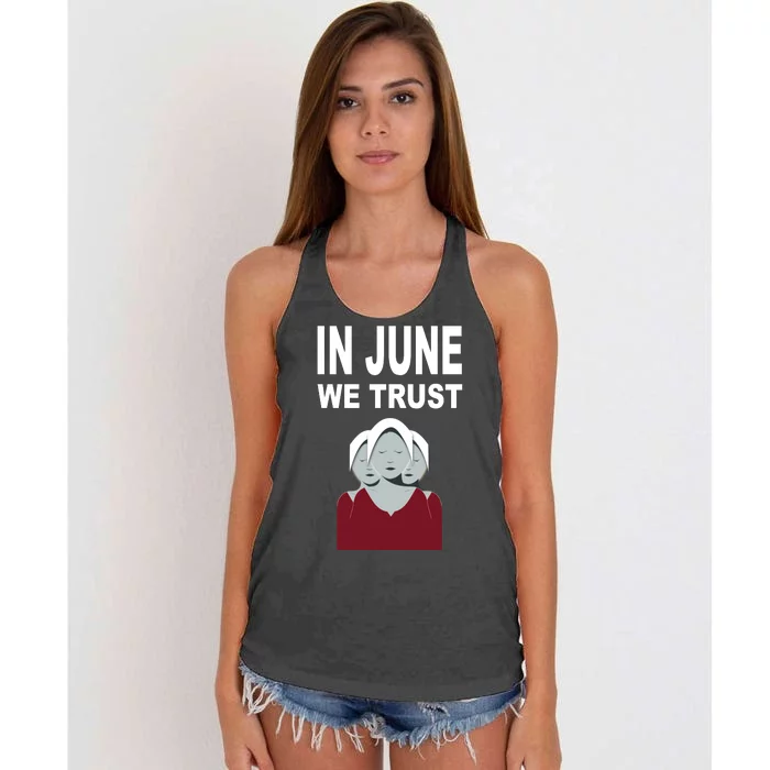 In June We Trust Women's Knotted Racerback Tank