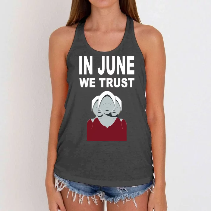 In June We Trust Women's Knotted Racerback Tank