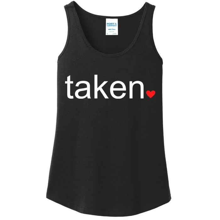 In Love and Taken Great For Valentines Day Ladies Essential Tank