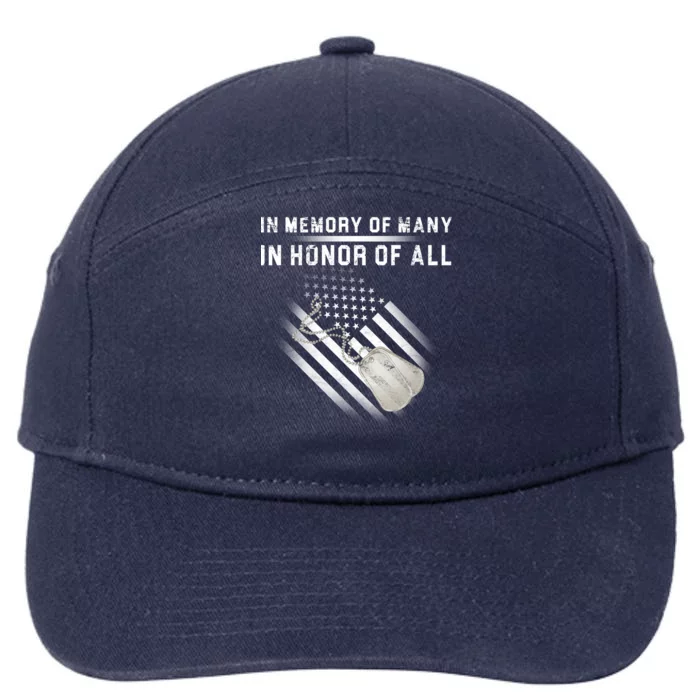 In Memory Of Many In Honor Of All 7-Panel Snapback Hat