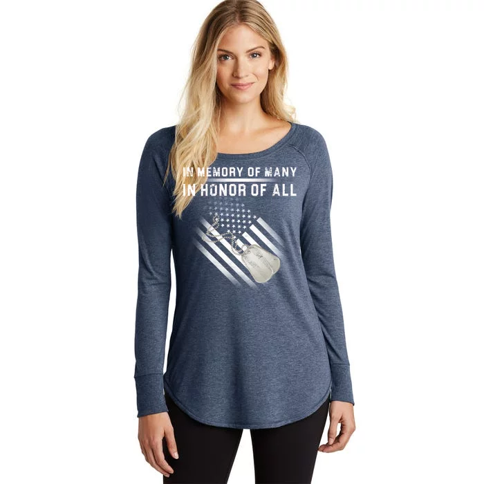 In Memory Of Many In Honor Of All Women's Perfect Tri Tunic Long Sleeve Shirt