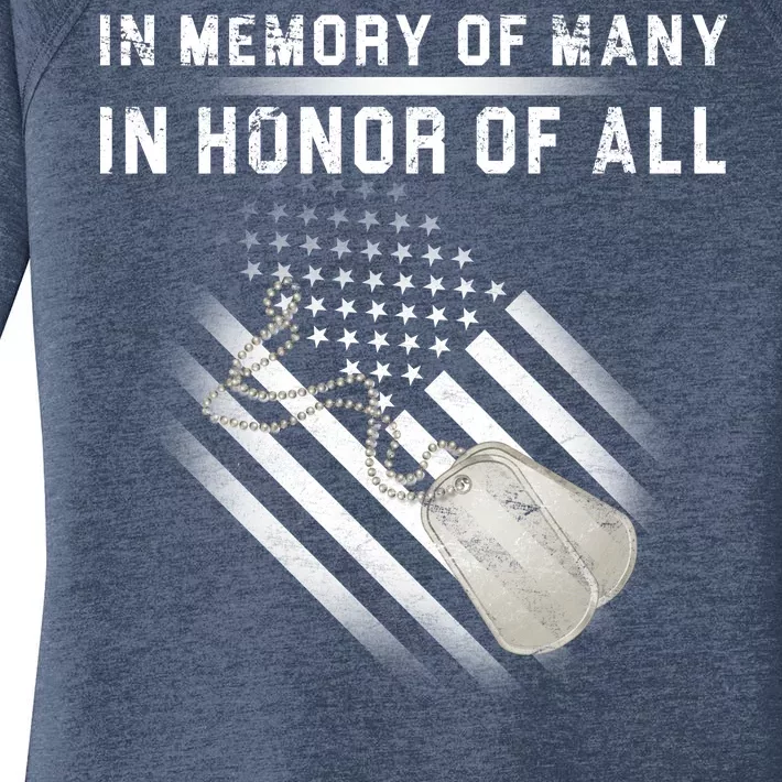 In Memory Of Many In Honor Of All Women's Perfect Tri Tunic Long Sleeve Shirt