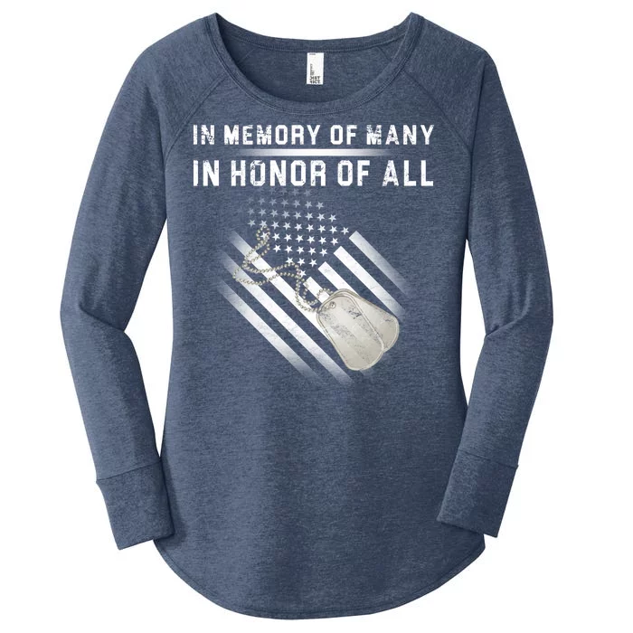 In Memory Of Many In Honor Of All Women's Perfect Tri Tunic Long Sleeve Shirt