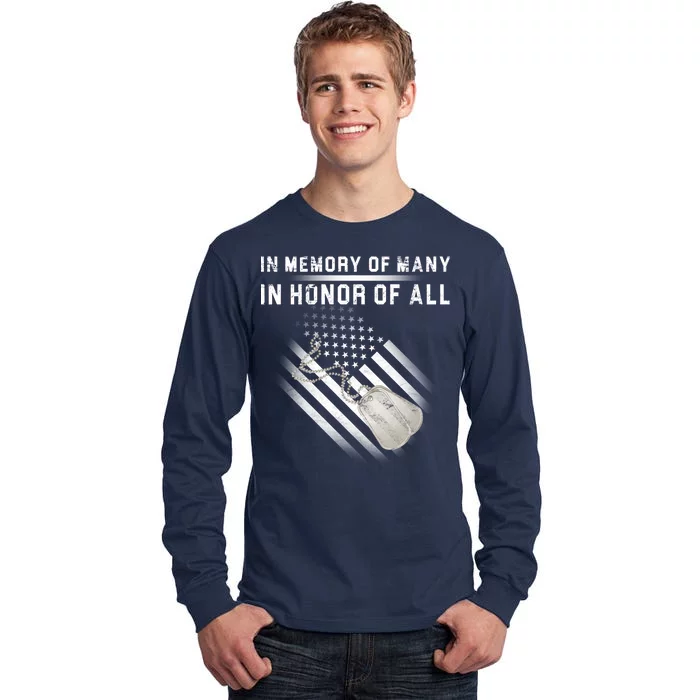 In Memory Of Many In Honor Of All Tall Long Sleeve T-Shirt