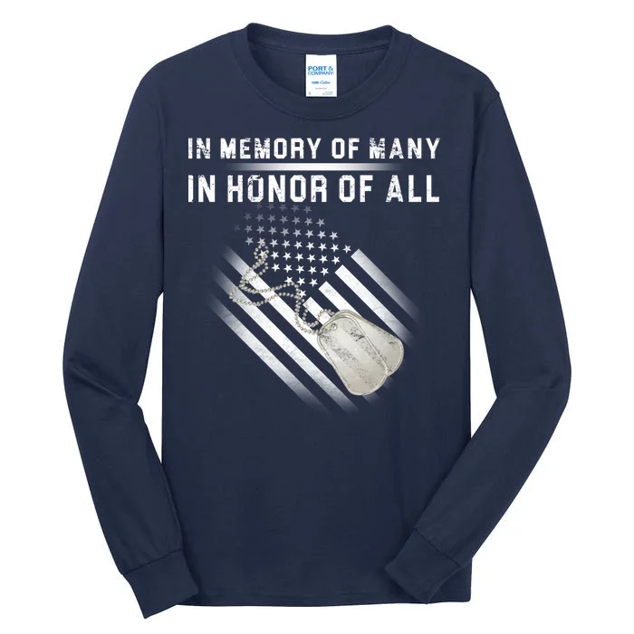 In Memory Of Many In Honor Of All Tall Long Sleeve T-Shirt