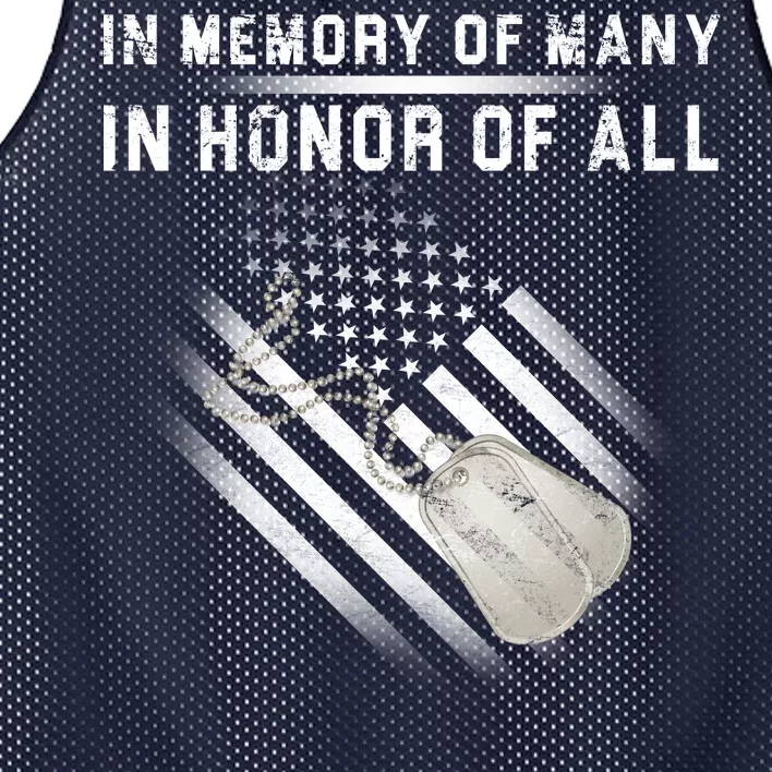 In Memory Of Many In Honor Of All Mesh Reversible Basketball Jersey Tank