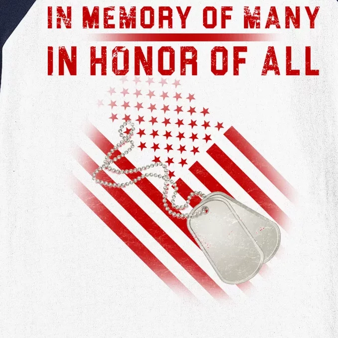 In Memory Of Many In Honor Of All Baseball Sleeve Shirt