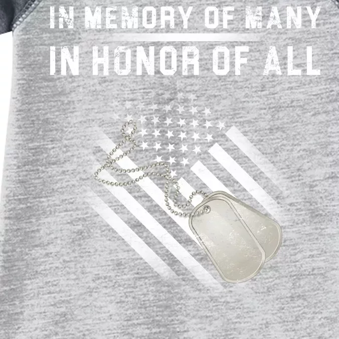 In Memory Of Many In Honor Of All Infant Baby Jersey Bodysuit